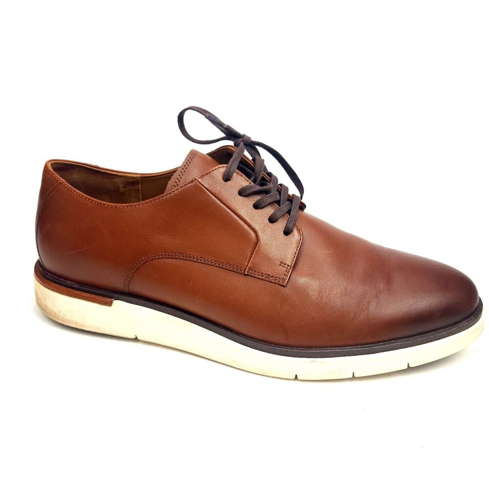 Allen Edmonds "CARSON" HYBRID Men's LACE-UP Derby Size 12 D Brown